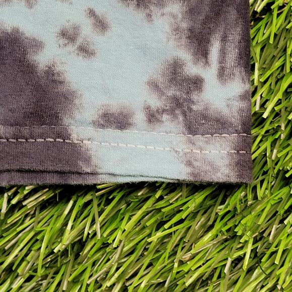 ACDC Lightning Shirt Womens Small 18x25 Blue Black Tie-Dye - Picture 9 of 11